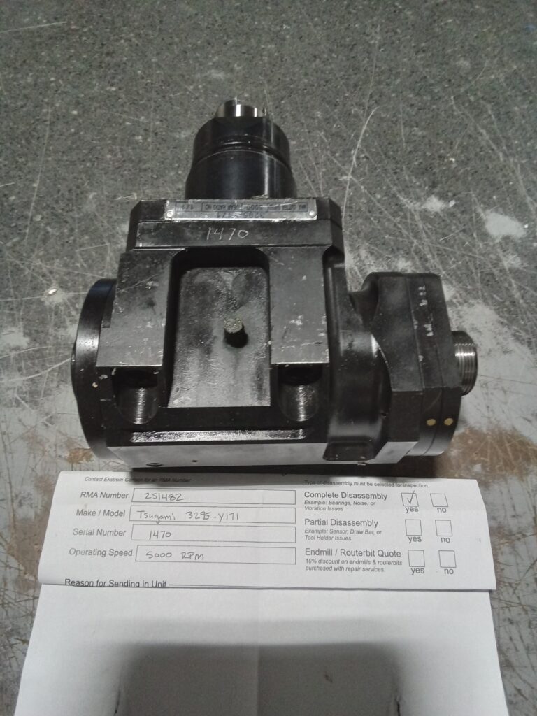 Tsugami 3295-Y171 Live Tool (Serial 1470, 5000 RPM) – Ekstrom Carlson Repair