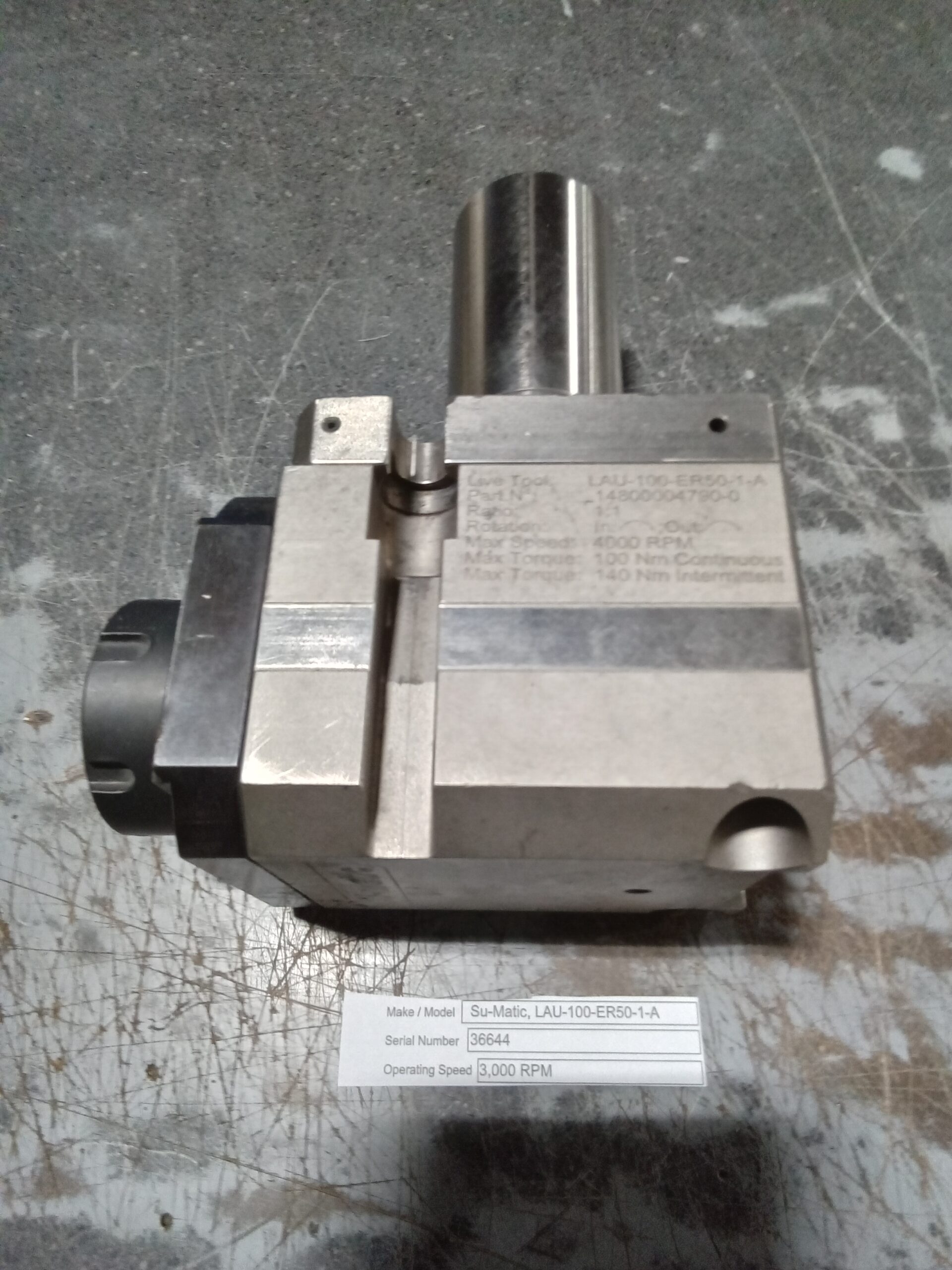 SU-MATIC LAU-100-ER50-1-A component repaired by Ekstrom Carlson